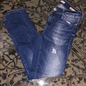Mavi distressed ankle jean